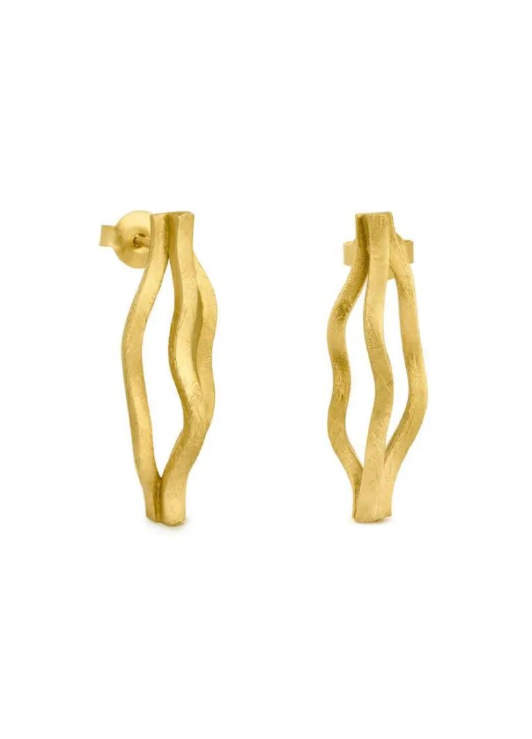 Curves Golden Earrings